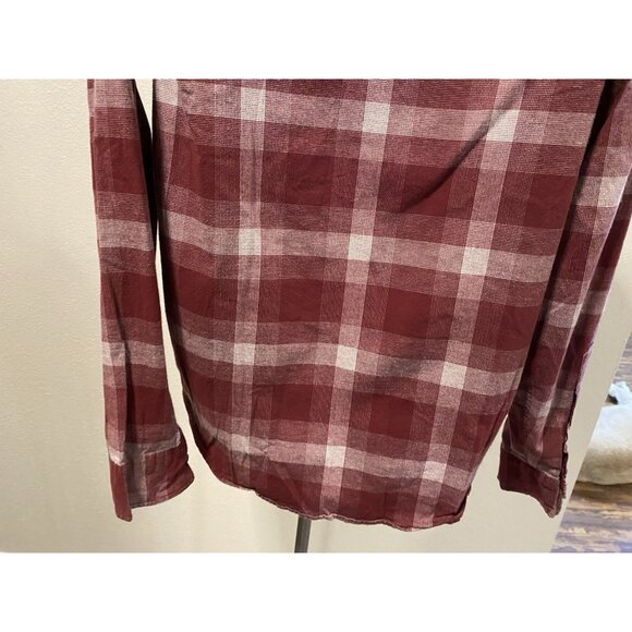 Hollister Stretch Womens M Plaid  Flannel Button Down Long Sleeve Collar - Picture 10 of 10